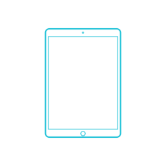 Guide Digital Apple Ipad Air 3Rd Gen Outline Flat Line Svg Vector, Free Vectors File